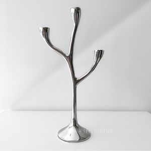 NEW Artisan Crafted Metal Tree Branch Candelabra